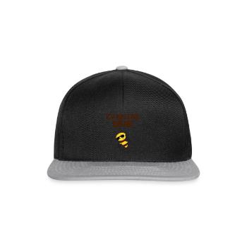 Ich bin eine biene Geschenk Imker Honig Spruch - Snapback Cap - Schwarz/Grau - Vorne