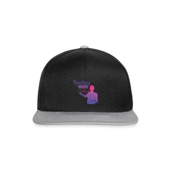 Enseignants - Casquette snapback - noir/gris - Devant