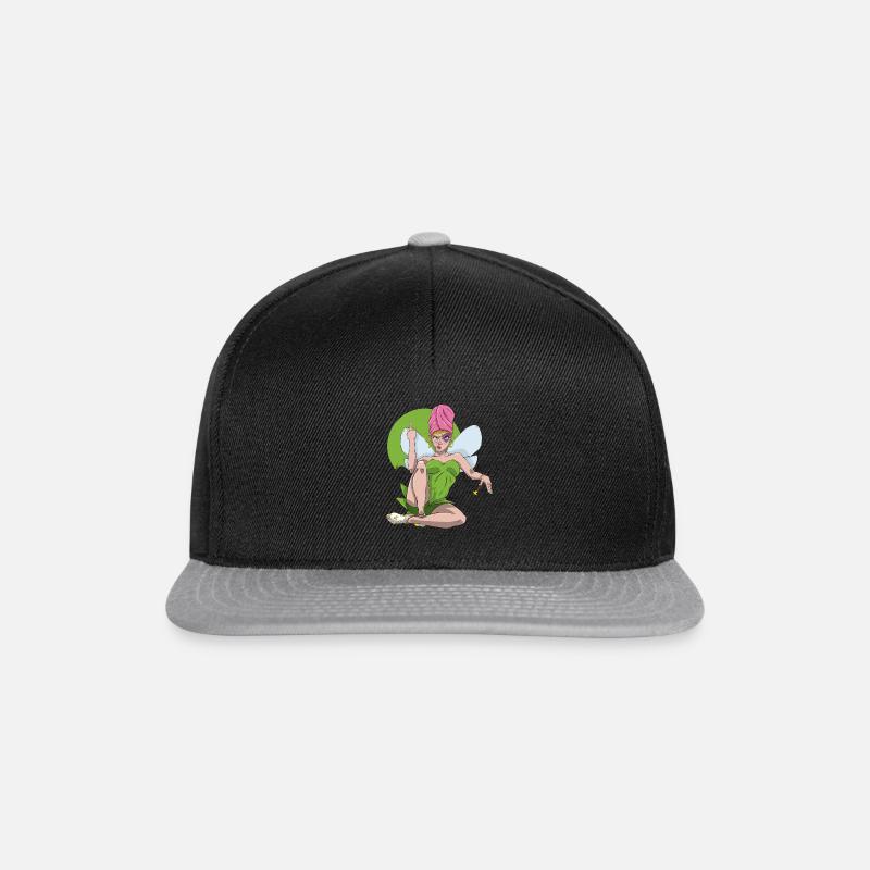 "fée" pas suer - Casquette snapback - noir/gris