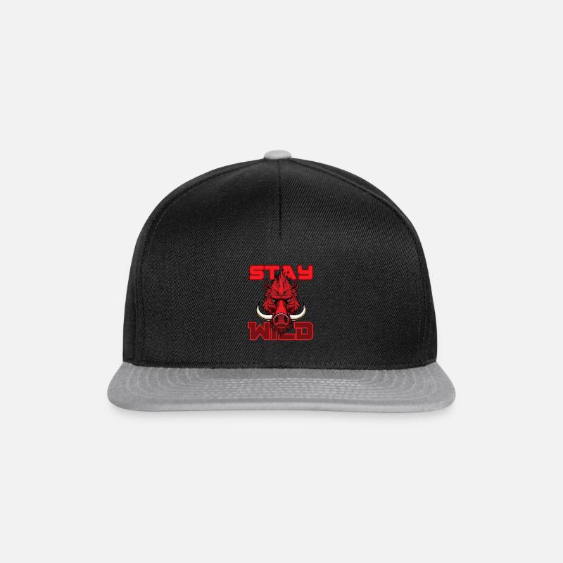 Stay wild - Snapback Cap - black/grey