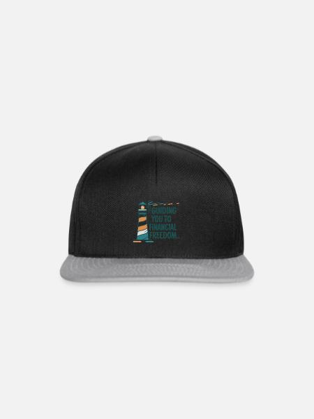 Bitcoin Lighthouse - Snapback Cap - Schwarz/Grau