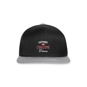 future cousine d'amour - Casquette snapback - noir/gris - Devant