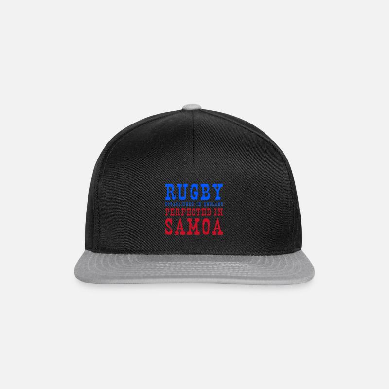 Rugby Perfected In Samoa Rugby - Snapback Cap - black/grey