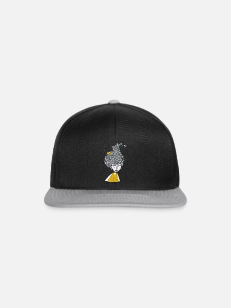 Lockenkopf - Snapback Cap - Schwarz/Grau