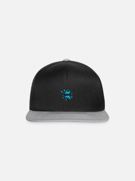 splash Design by (flower coffee) - Snapback Cap - black/grey