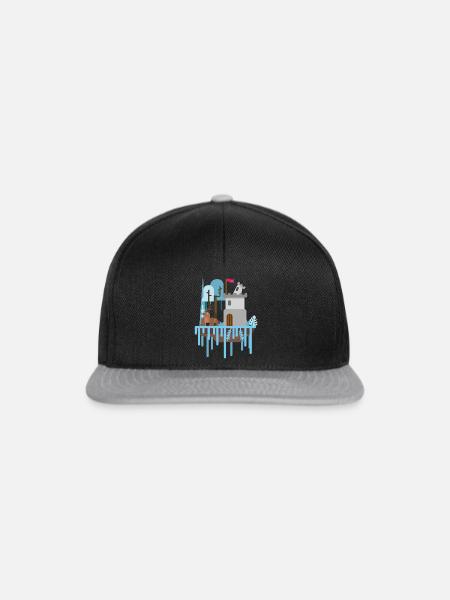 Schloss Beschützer - Snapback Cap - Schwarz/Grau