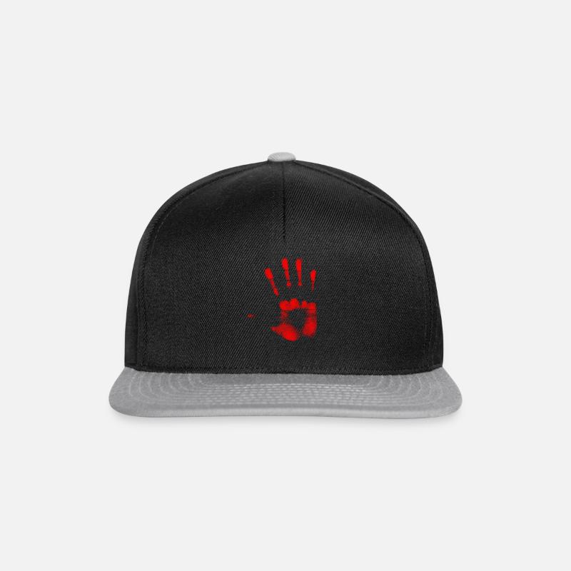 main - Casquette snapback - noir/gris