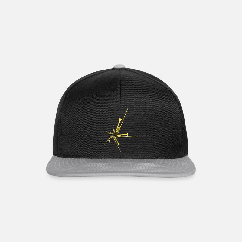 Trombones - Casquette snapback - noir/gris