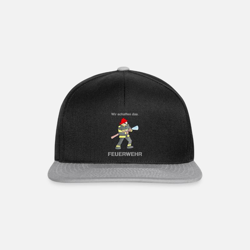 FEUERWEHR * Wir schaffen das. - Snapback Cap - Schwarz/Grau