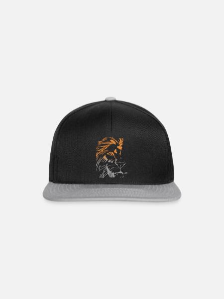Löwenmodell 2 - Snapback Cap - Schwarz/Grau