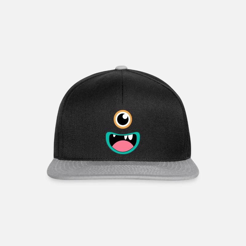 Cyclops monster - Snapback Cap - black/grey