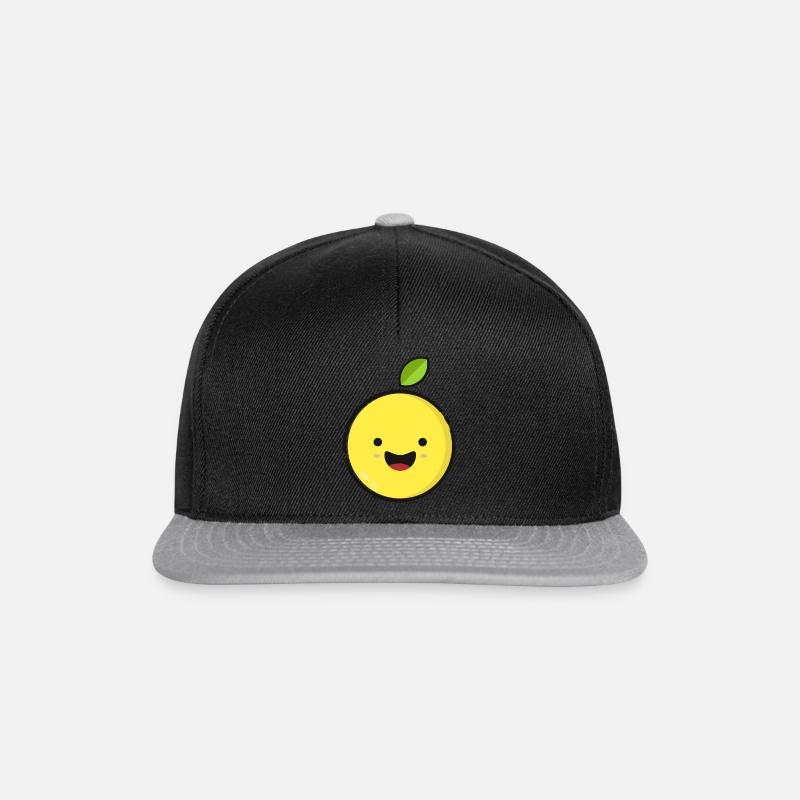 Süße Orange - Snapback Cap - Schwarz/Grau