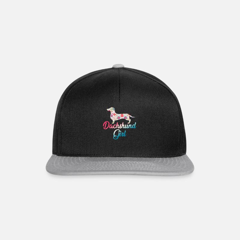 Fille de teckel - Casquette snapback - noir/gris
