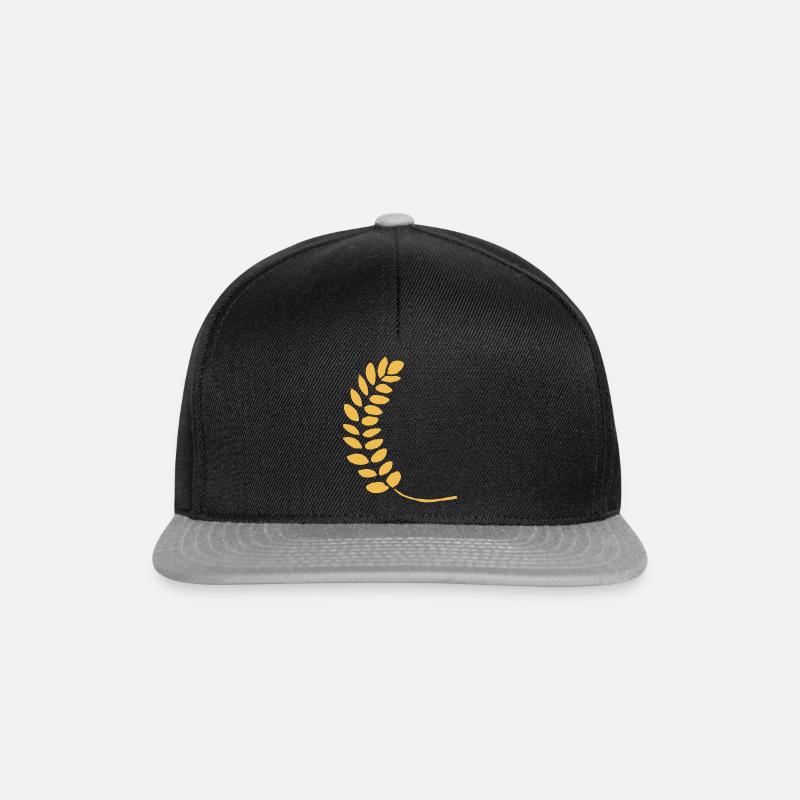 Kłos pszenicy - Czapka typu snapback - czarny/szary