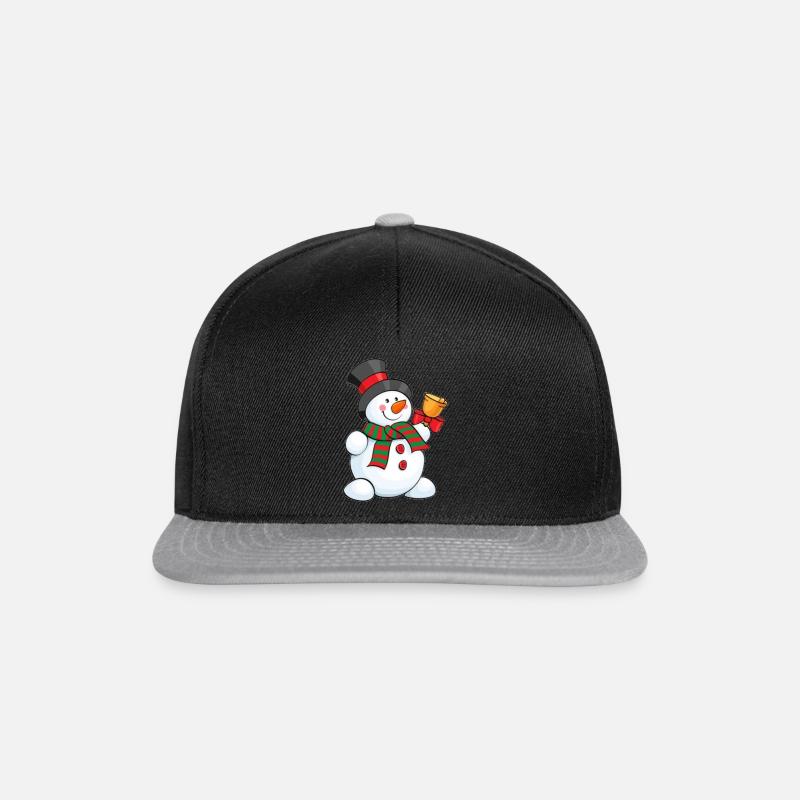 Schneemann - Snapback Cap - Schwarz/Grau