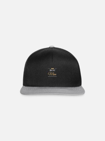 Best Man - Snapback Cap - Schwarz/Grau