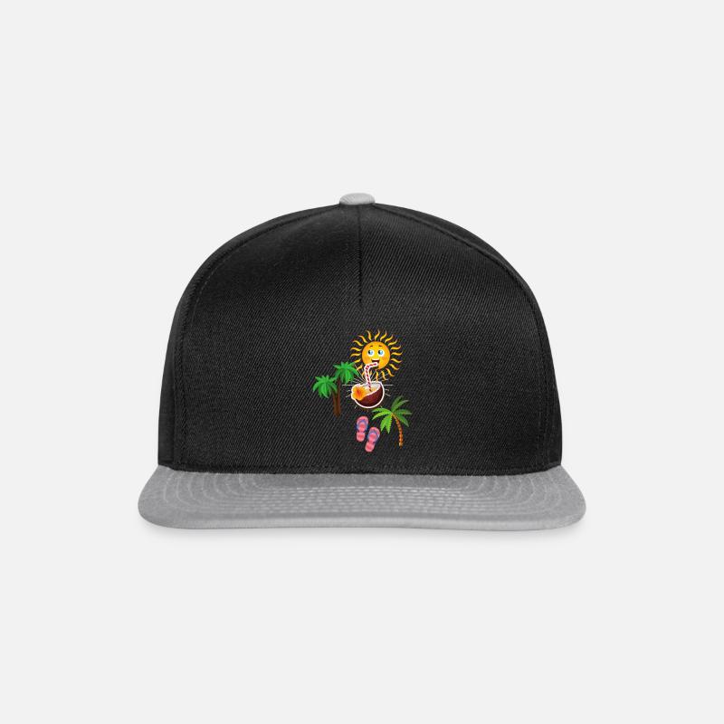 tempo di vacanza - Snapback Cap - nero/grigio