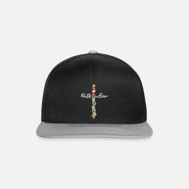 Christliche Sprüche - Snapback Cap - Schwarz/Grau