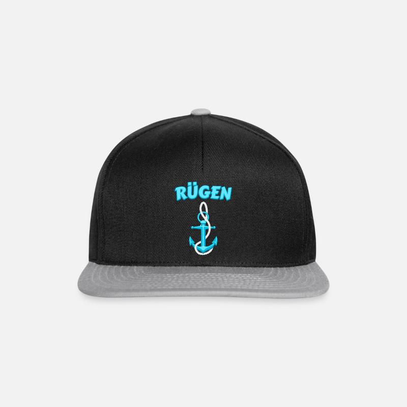 Rügen - Snapback Cap - Schwarz/Grau