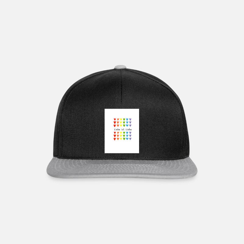 Liebe ist Liebe - Snapback Cap - Schwarz/Grau