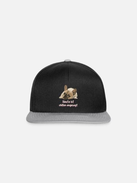 Heute ist chillen angesagt - Snapback Cap - Schwarz/Grau