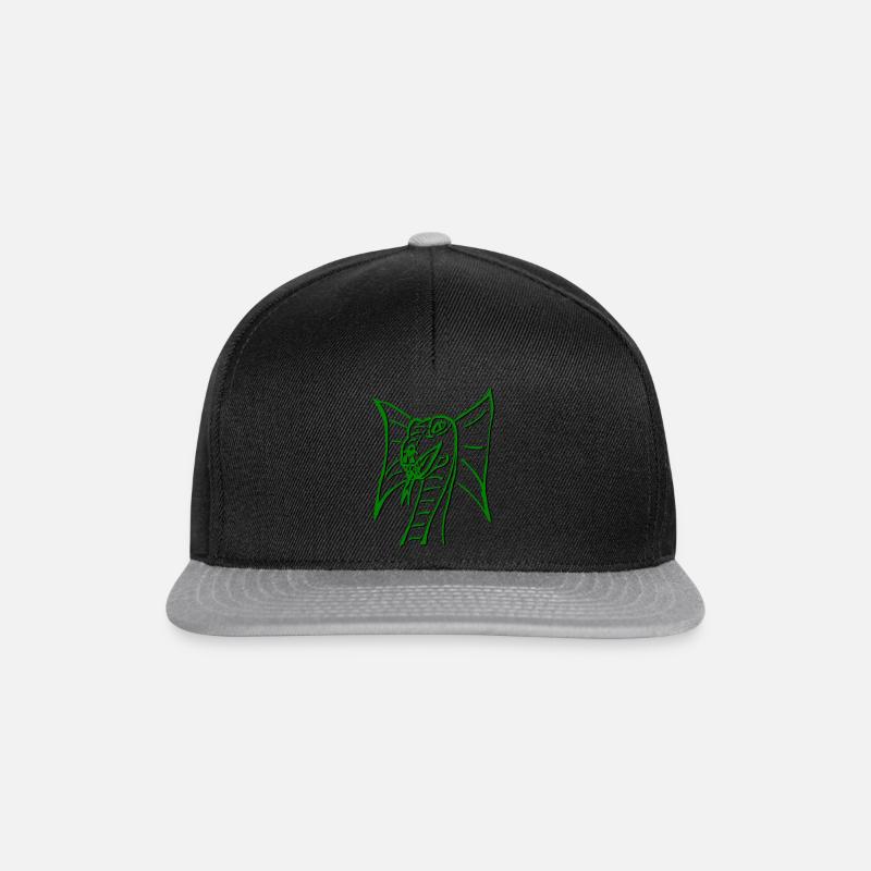 Serpent2 - Casquette snapback - noir/gris