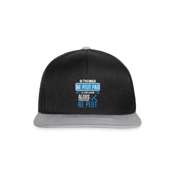 ne peut pas le réparer si Thomas - Casquette snapback - noir/gris - Devant