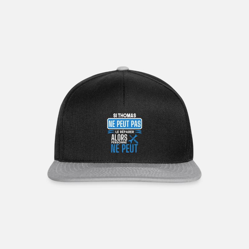 ne peut pas le réparer si Thomas - Casquette snapback - noir/gris