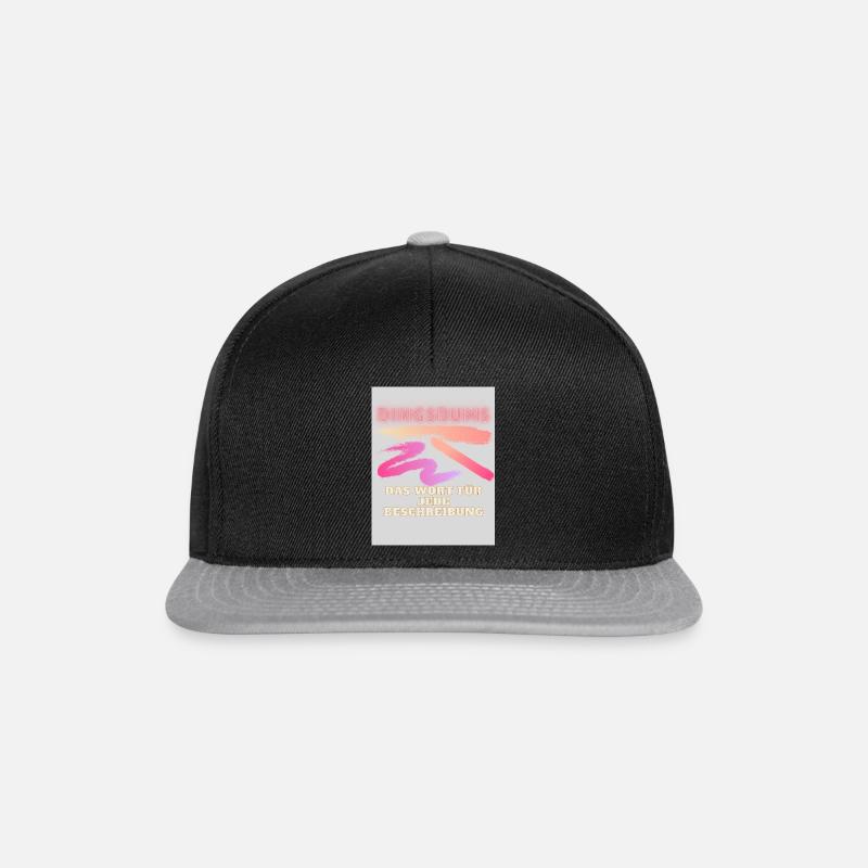 Dingsbums - Snapback Cap - Schwarz/Grau