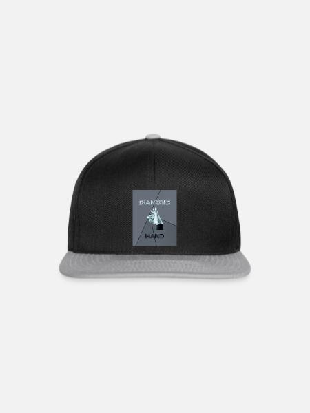 Diamond Hand - Snapback Cap - Schwarz/Grau