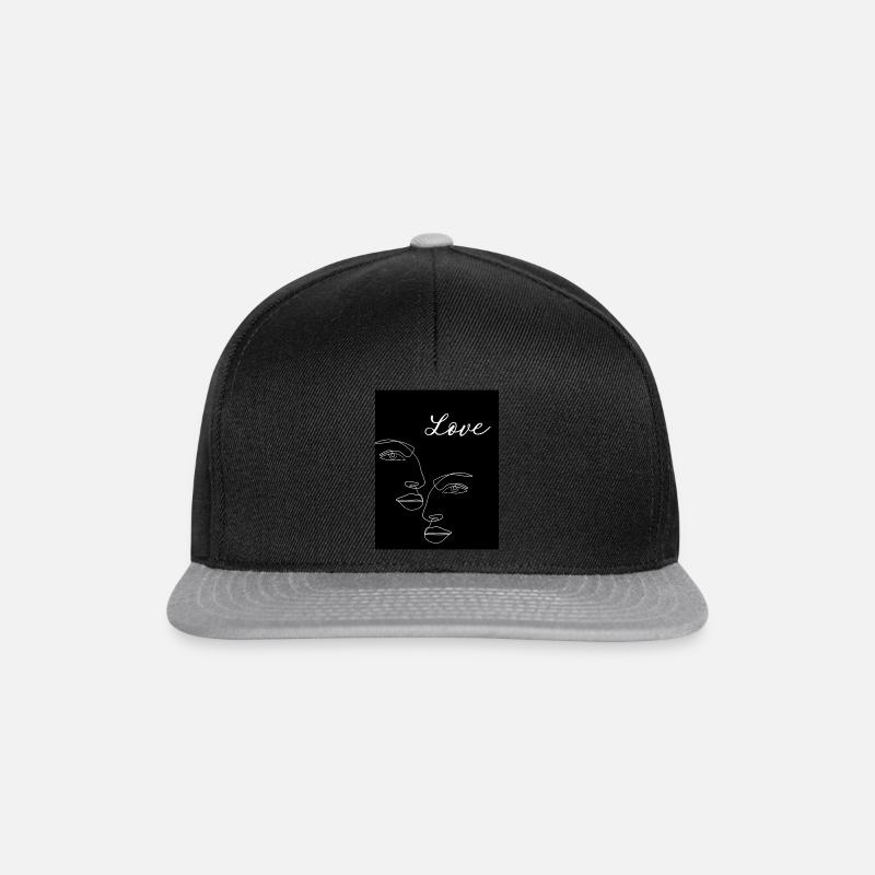 Schlicht und modern - Snapback Cap - Schwarz/Grau