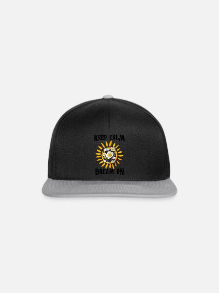 Keep Calm - Snapback Cap - Schwarz/Grau
