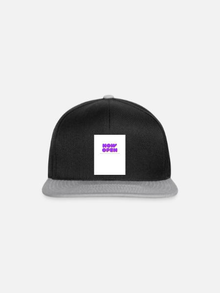 Now Open! - Snapback Cap - Schwarz/Grau