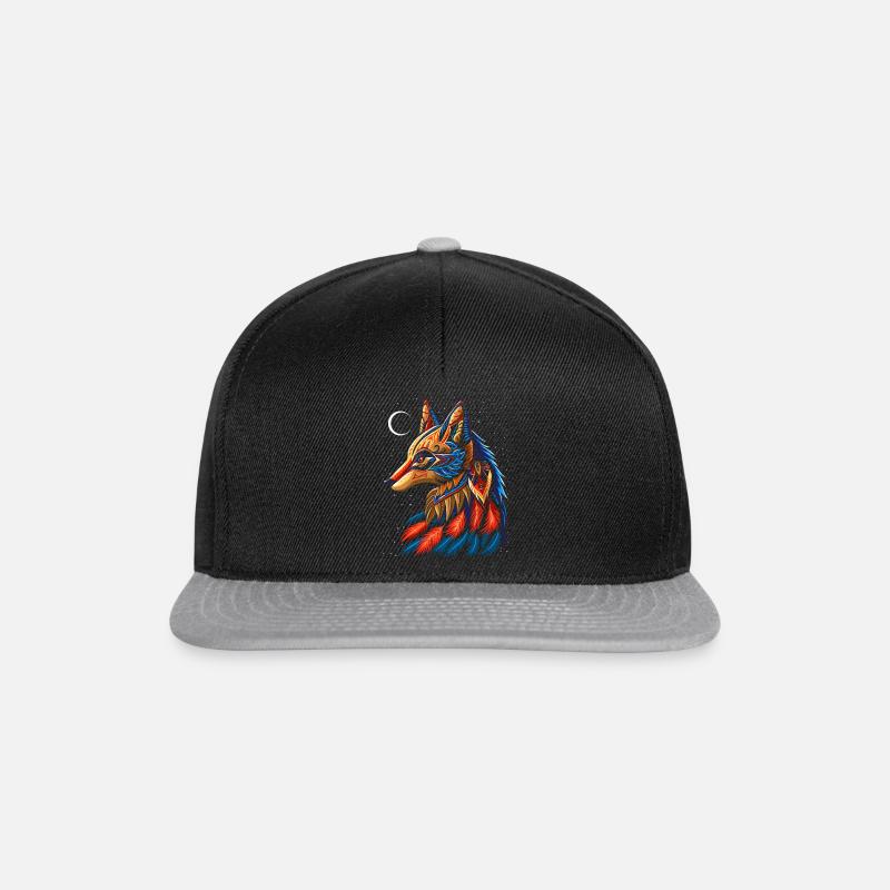 Fuchs Traumfänger - Snapback Cap - Schwarz/Grau