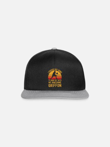 Basketball und Griffon - Snapback Cap - Schwarz/Grau