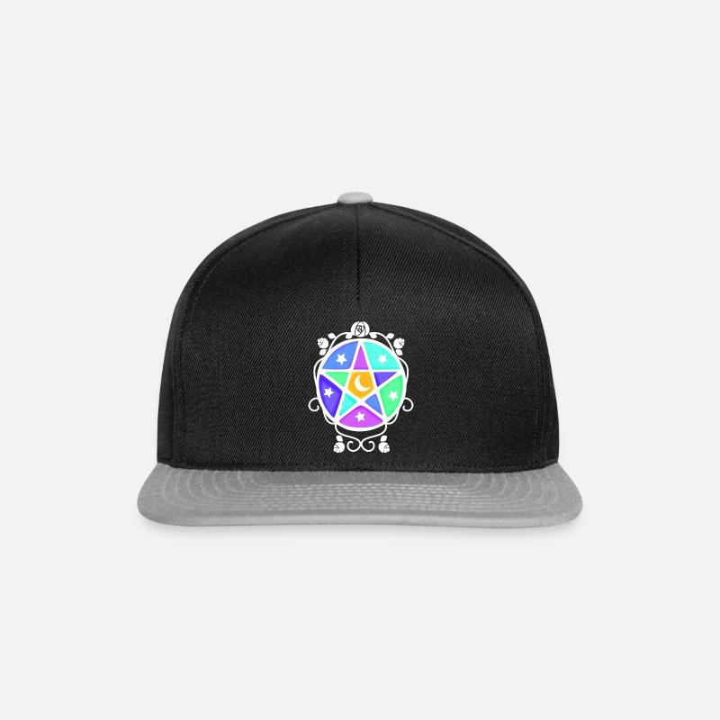 White Wicca - Snapback Cap - black/grey