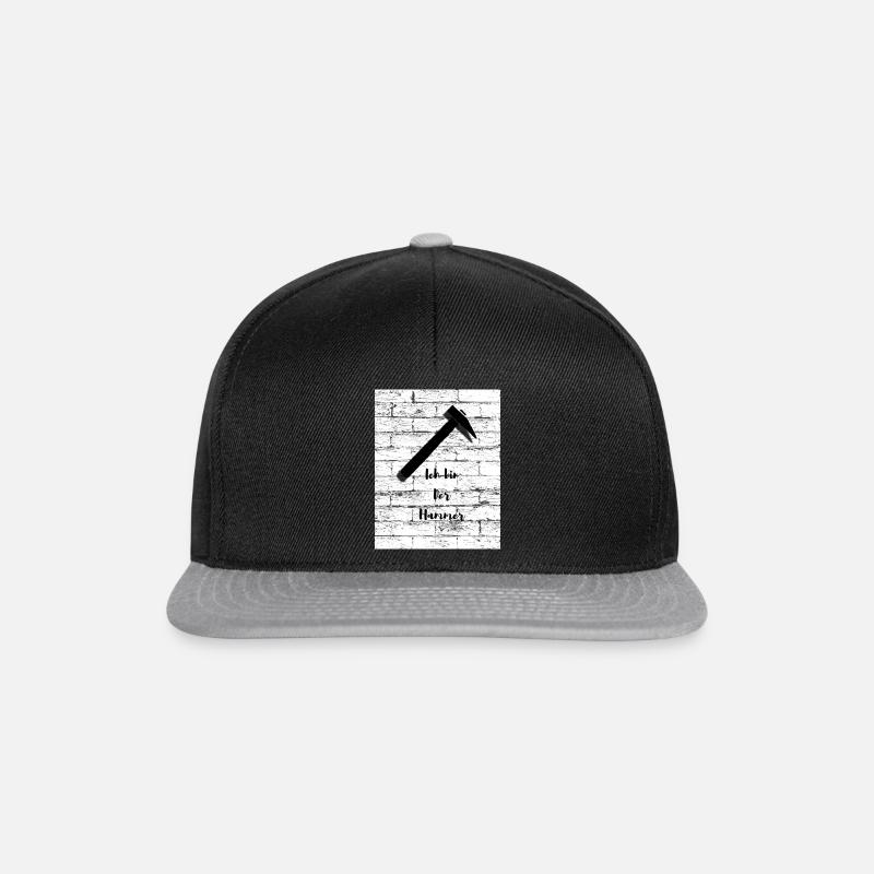 Ich bin der Hammer - Snapback Cap - Schwarz/Grau