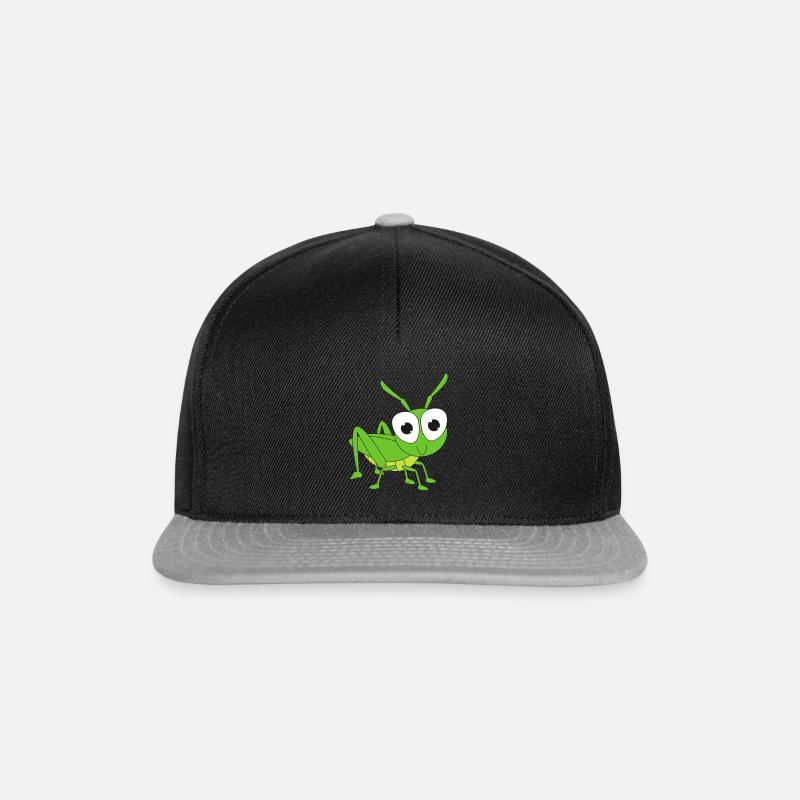 Grashüpfer - Snapback Cap - Schwarz/Grau