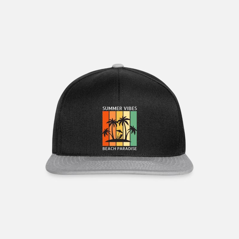 sommerlaune - Snapback Cap - Schwarz/Grau