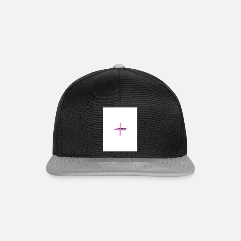 Nope 1 - Snapback Cap - Schwarz/Grau