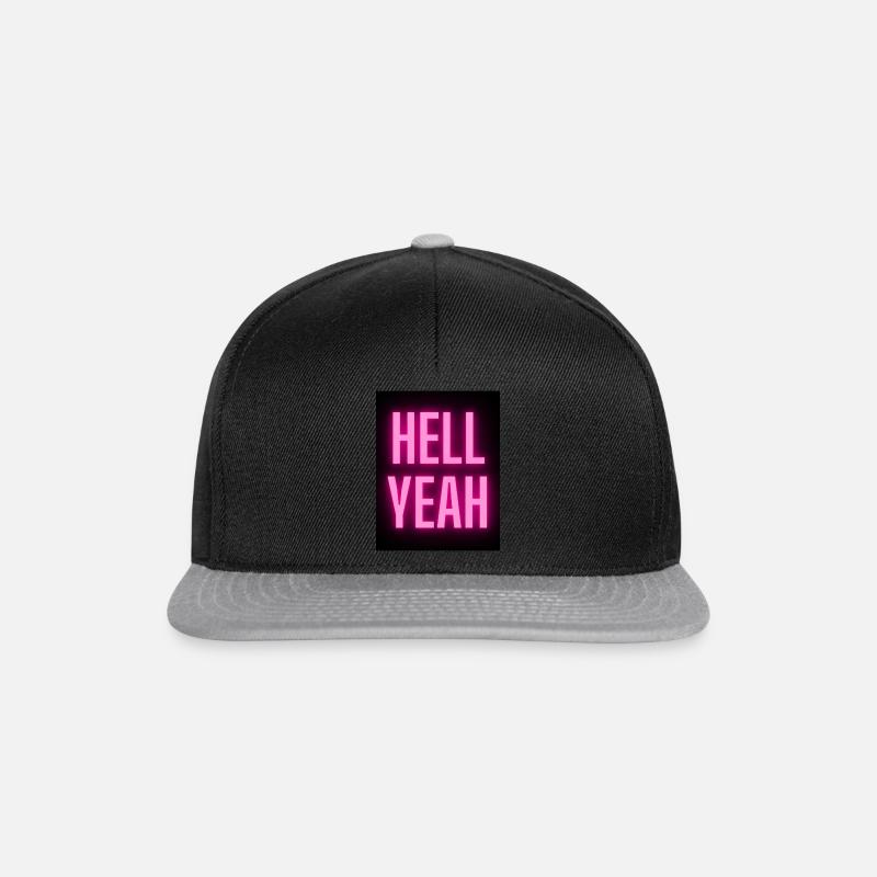 Verdammt ja - Snapback Cap - Schwarz/Grau