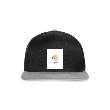 Dog mama T-shirt - Snapback Cap - Schwarz/Grau - Vorne