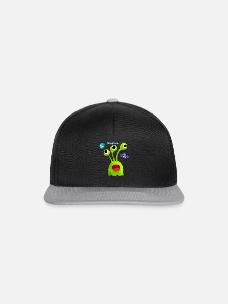 Grüner Marsiano T-shirt - Snapback Cap - Schwarz/Grau