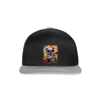 Sonnenbrille - Snapback Cap - Schwarz/Grau - Vorne
