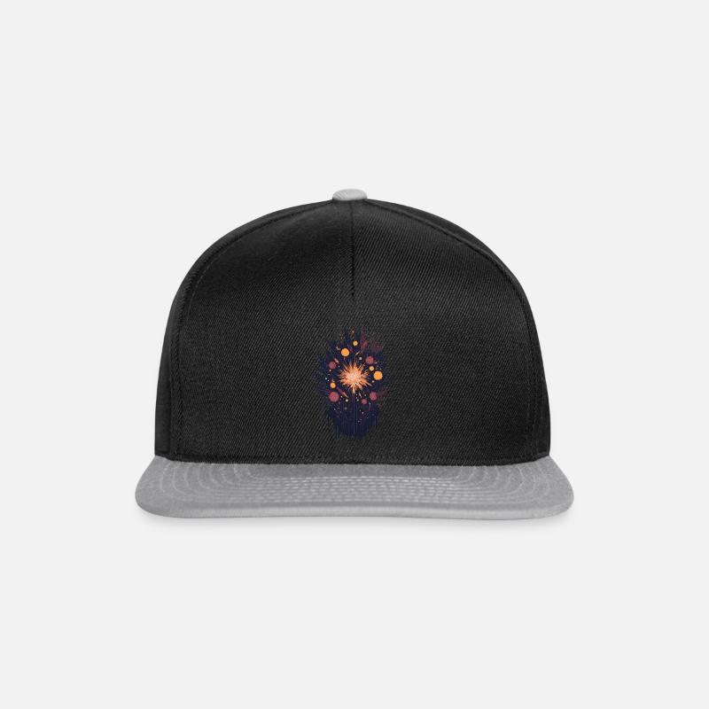 Feux d’artifice de rêve - Casquette snapback - noir/gris