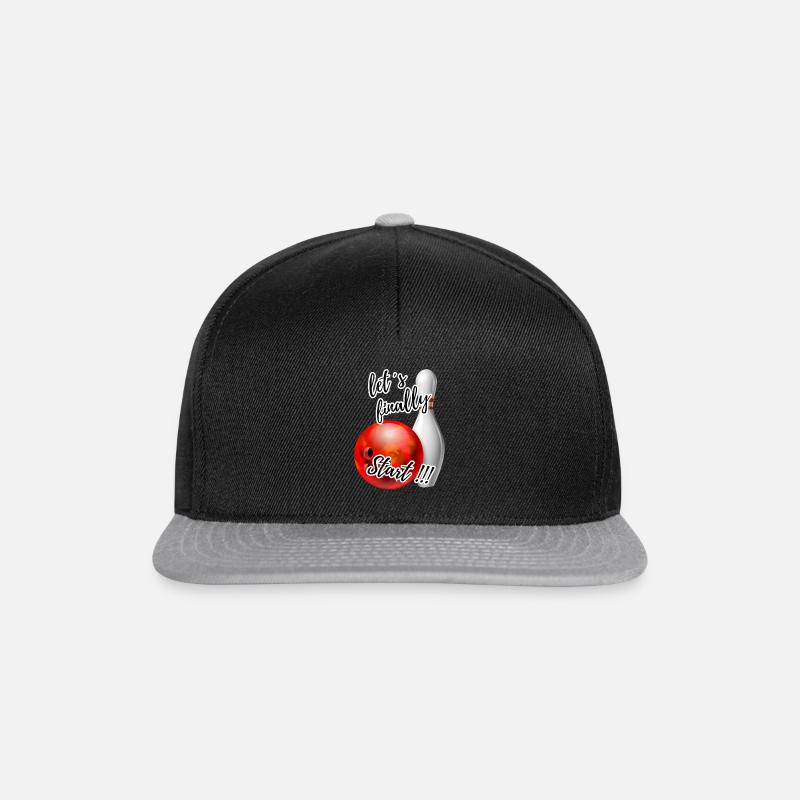 let´s finally Start Bowling - Snapback Cap - Schwarz/Grau