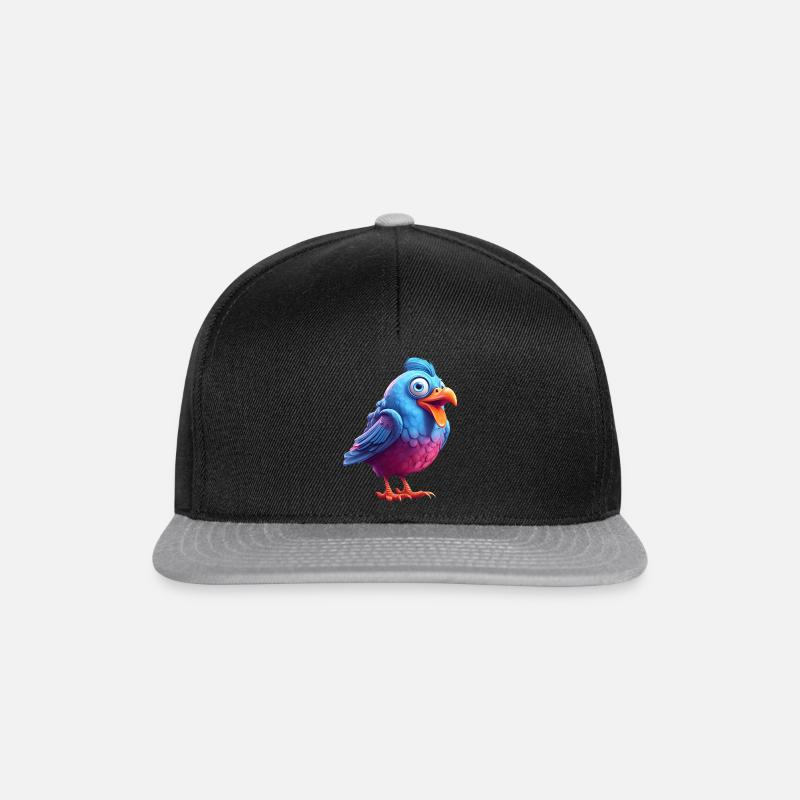 Charmant compagnon à plumes - Casquette snapback - noir/gris