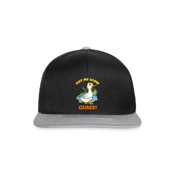 Cheeky duckling! - Snapback Cap - black/grey - Front