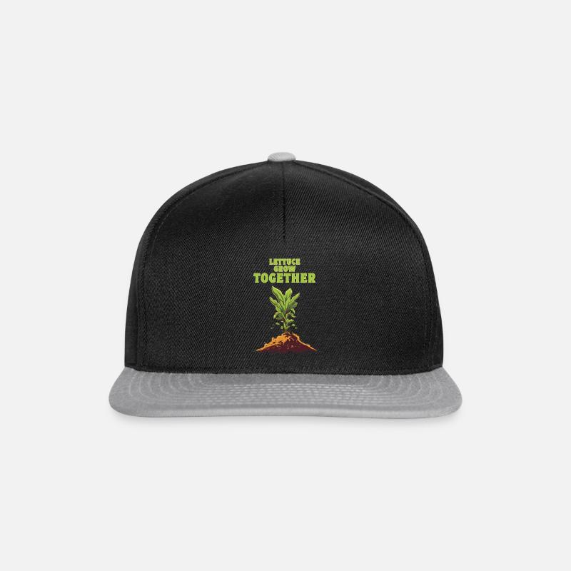 lettuce grow together - Snapback Cap - Schwarz/Grau