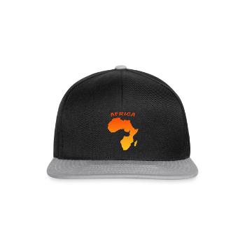 Afrika, Safari, Africa - Snapback Cap - Schwarz/Grau - Vorne